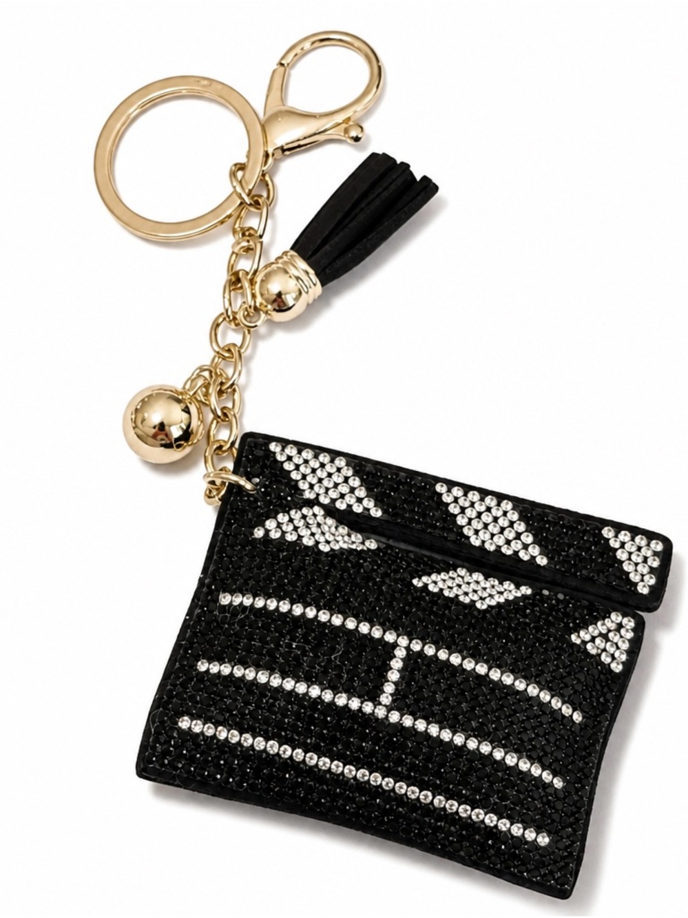Rhinestone Clapboard Keyring bag backpack charm